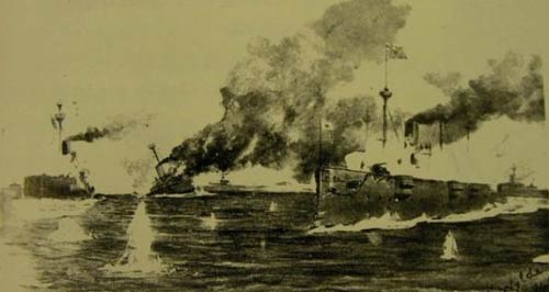 甲午海戰戰敗,給中華民族帶來了深重災難。 甲午海戰戰敗,給中華民族帶來了深重災難。