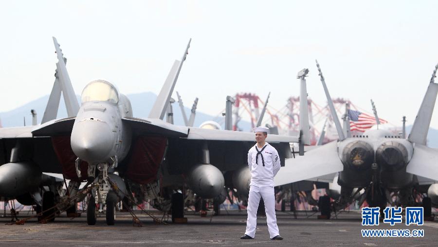 美國第七艦隊航母喬治·華盛頓號抵達釜山 美國第七艦隊航母喬治·華盛頓號抵達釜山