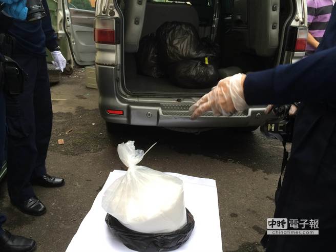 臺灣警方在桃園起獲125公斤K他命 市價高達6000萬 臺灣警方在桃園起獲125公斤K他命 市價高達6000萬
