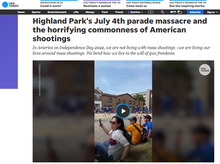 血腥“獨立日” 海外網友:美國是一部恐怖電影_fororder_今日美國