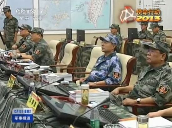 央視曝光對(duì)臺(tái)作戰(zhàn)地圖的視頻截圖